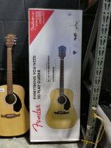 +VAT Boxed Fender acoustic guitar