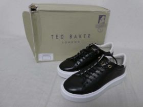 +VAT Pair of womens Ted Baker trainers in black (size 3)