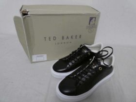 +VAT Pair of womens Ted Baker trainers in black (size 3)