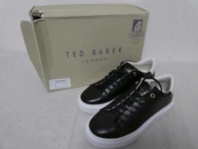 +VAT Pair of womens Ted Baker trainers in black (size 3)