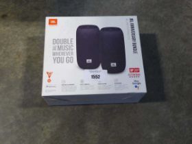 +VAT Boxed pair of JBL portable bluetooth speakers