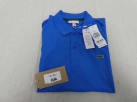 +VAT Mens Lacoste polo shirt in blue (size France 4, US M)