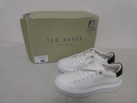 +VAT Pair of womens Ted Baker trainers in white (size 3)