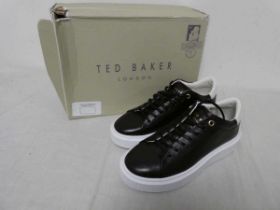 +VAT Pair of womens Ted Baker trainers in black (size 3)