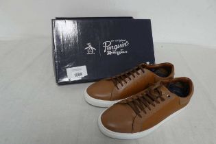 +VAT Pair of mens Penguin trainers in brown (size 10)