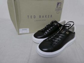 +VAT Pair of womens Ted Baker trainers in black (size 3)