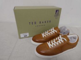 +VAT Pair of mens Ted Baker trainers in brown (size 10)