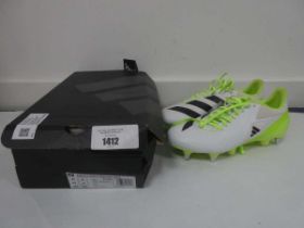 +VAT Boxed pair of Adidas adizero RS15 ultimate football boots size UK8