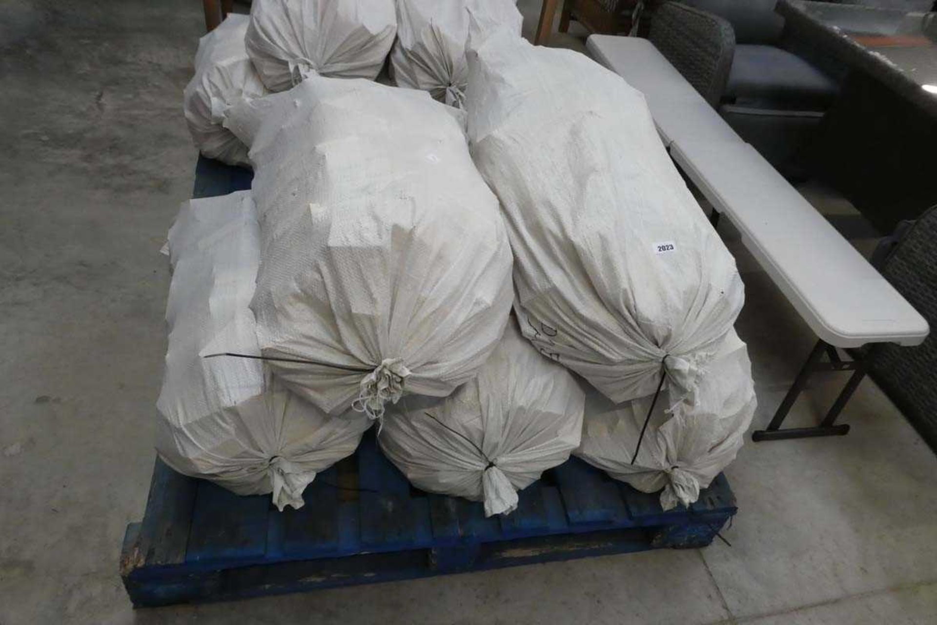 5 large sacks of chopped wood