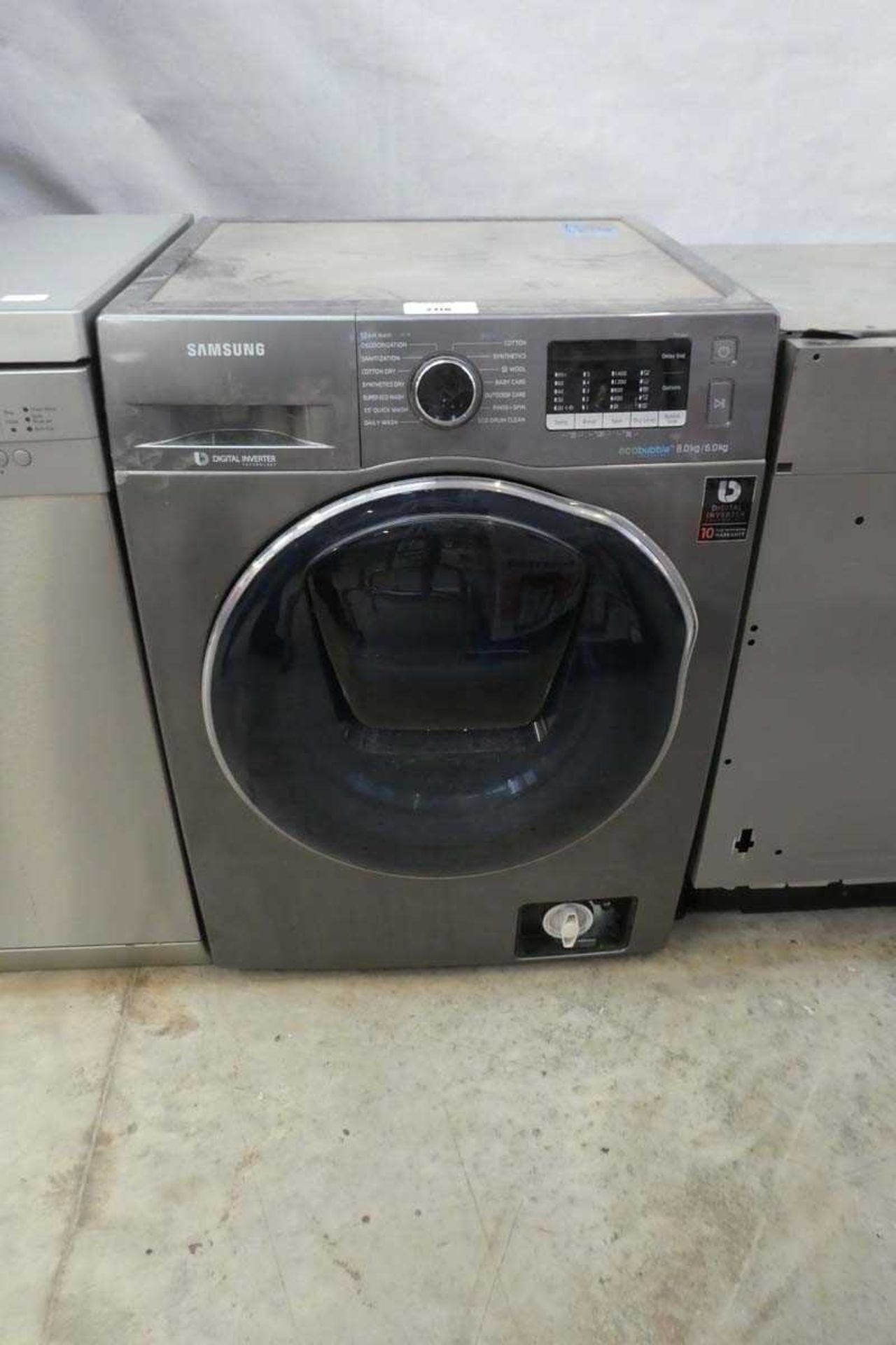 +VAT Samsung Eco Bubble digital inverter 8kg washing machine