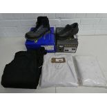 +VAT Quantity of various work wear incl. pair of Goodyear steel toe safety boots in black and