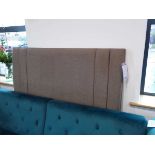 Cygnus 4'6" brown upholstered headboard