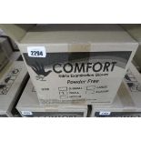 Approximately 10 boxes x 100 Comfort Nitrile powder free disposable gloves (size S)