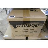 Box containing 10 packs of Comfort Nitrile powder-free disposable gloves (size XL)