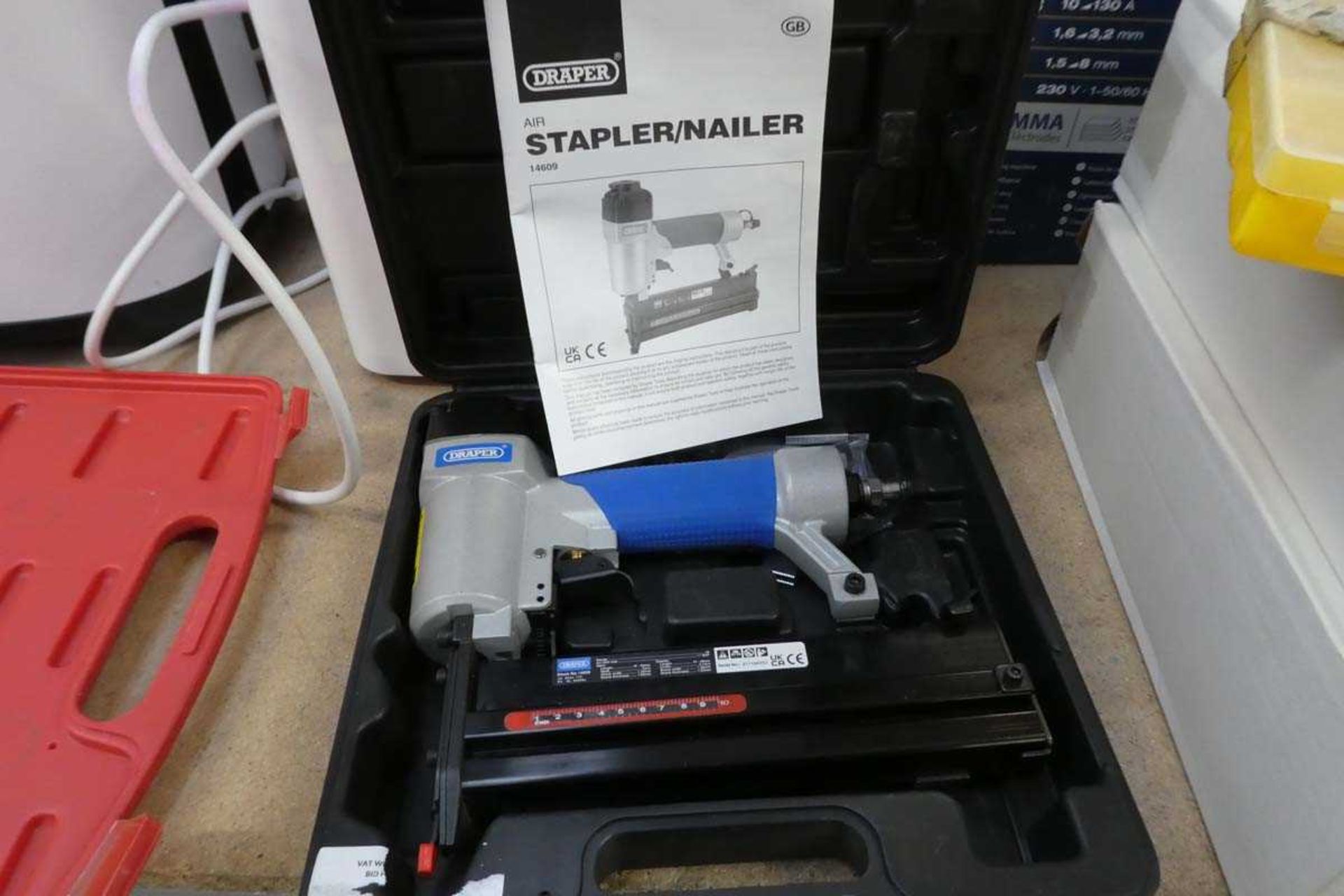 +VAT Cased Draper air stapler/ nailer - Image 2 of 2