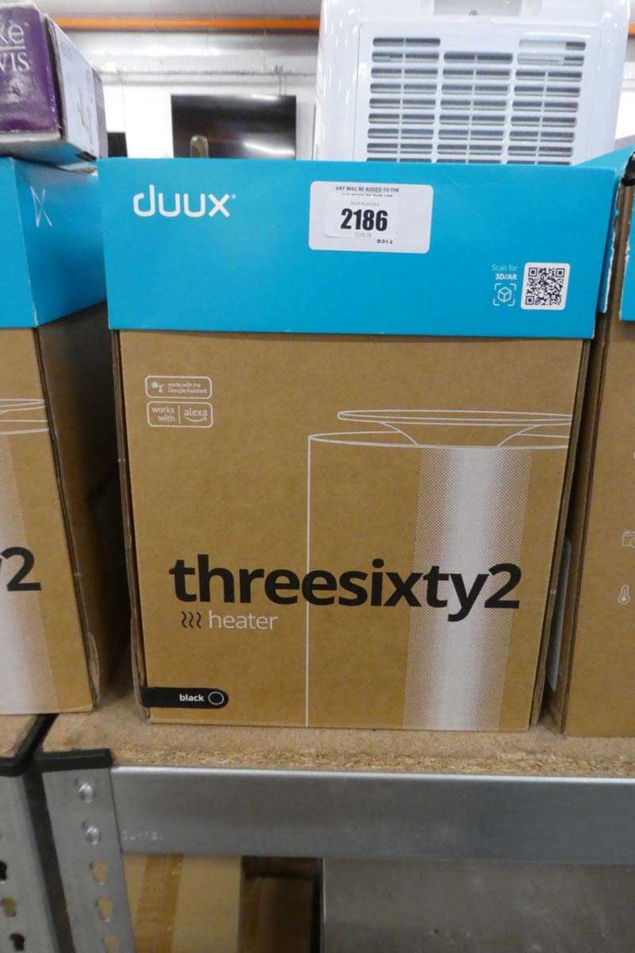 +VAT Boxed Duux threesixty2 heater in black