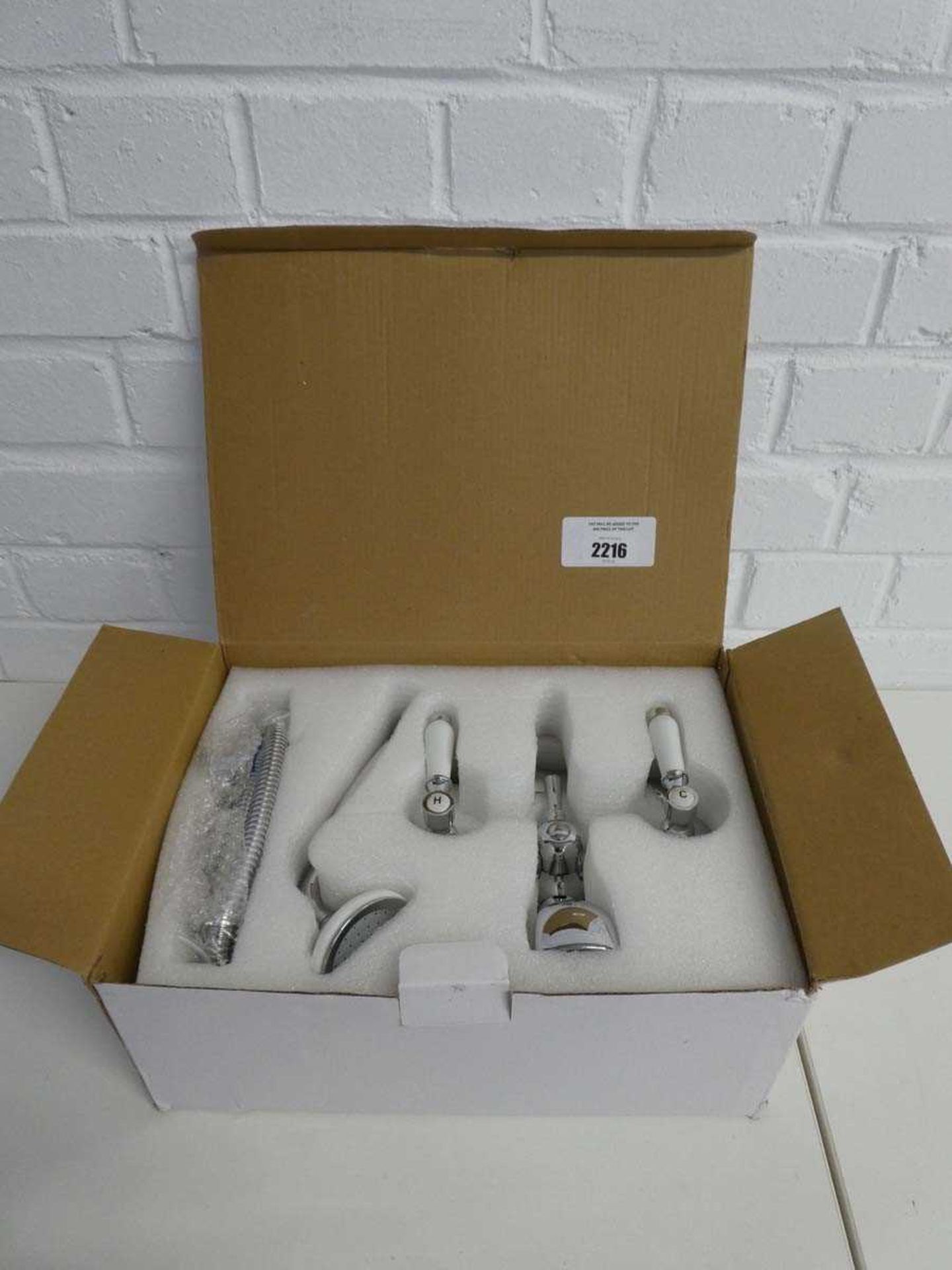 +VAT Boxed Chrome bathroom mixer tap