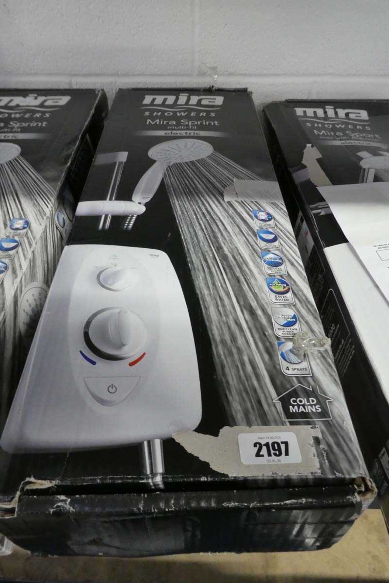 Boxed Mira Sprint multi fit electric shower