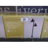 +VAT Boxed Eriksson black integrated LED post light (Grade A stock)