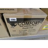 Approximately 10 boxes x 100 Comfort Nitrile powder free disposable gloves (size S)
