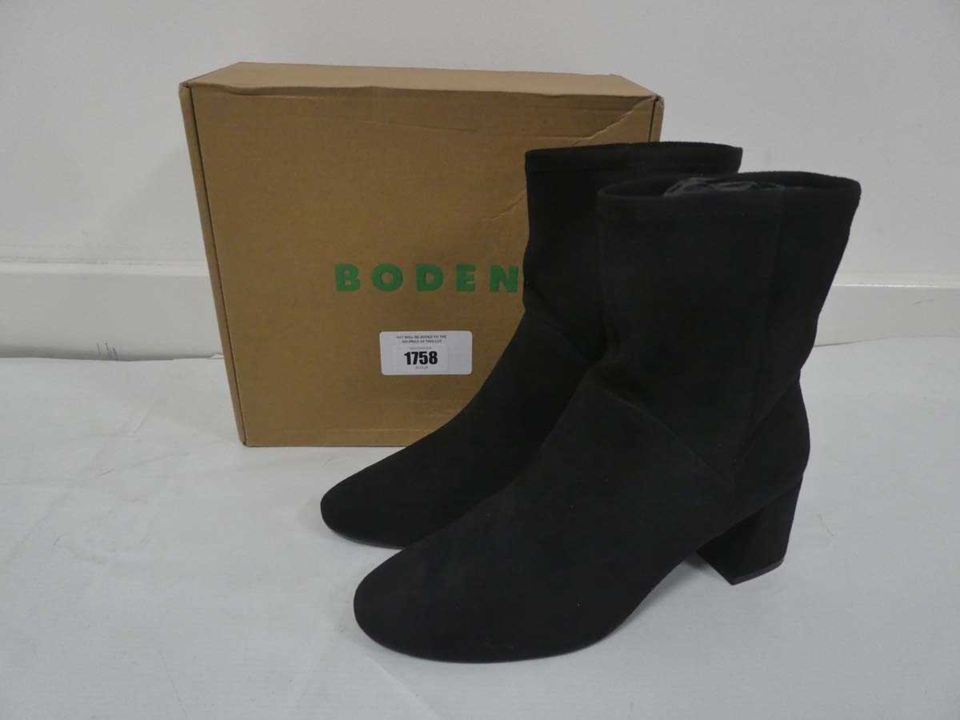 +VAT Boden cara stretch ankle boots in black size EU39