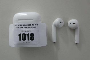 +VAT Unboxed pair of Apple AirPods in case, no cable