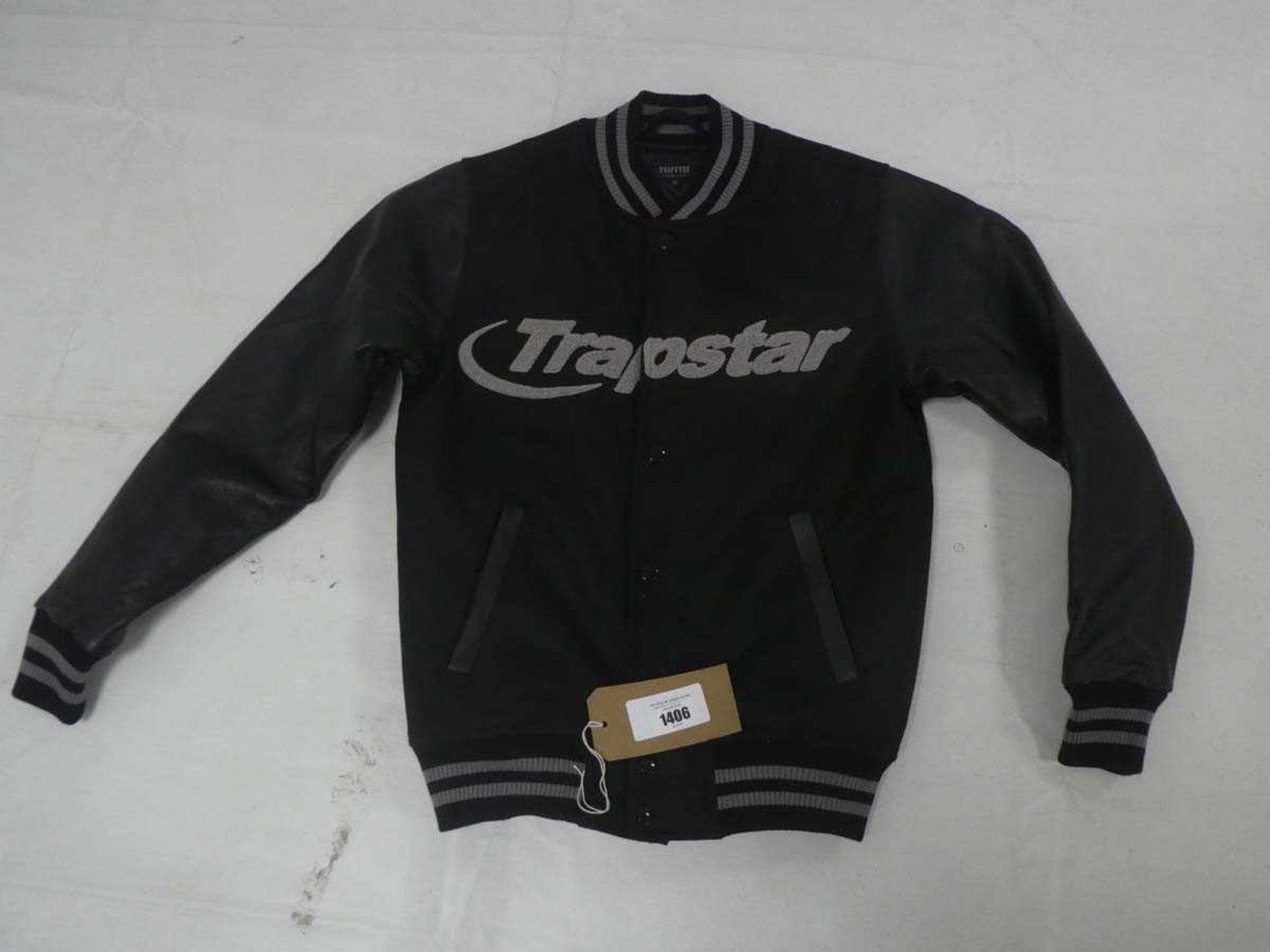 +VAT Trapstar varsity jacket in black size XS