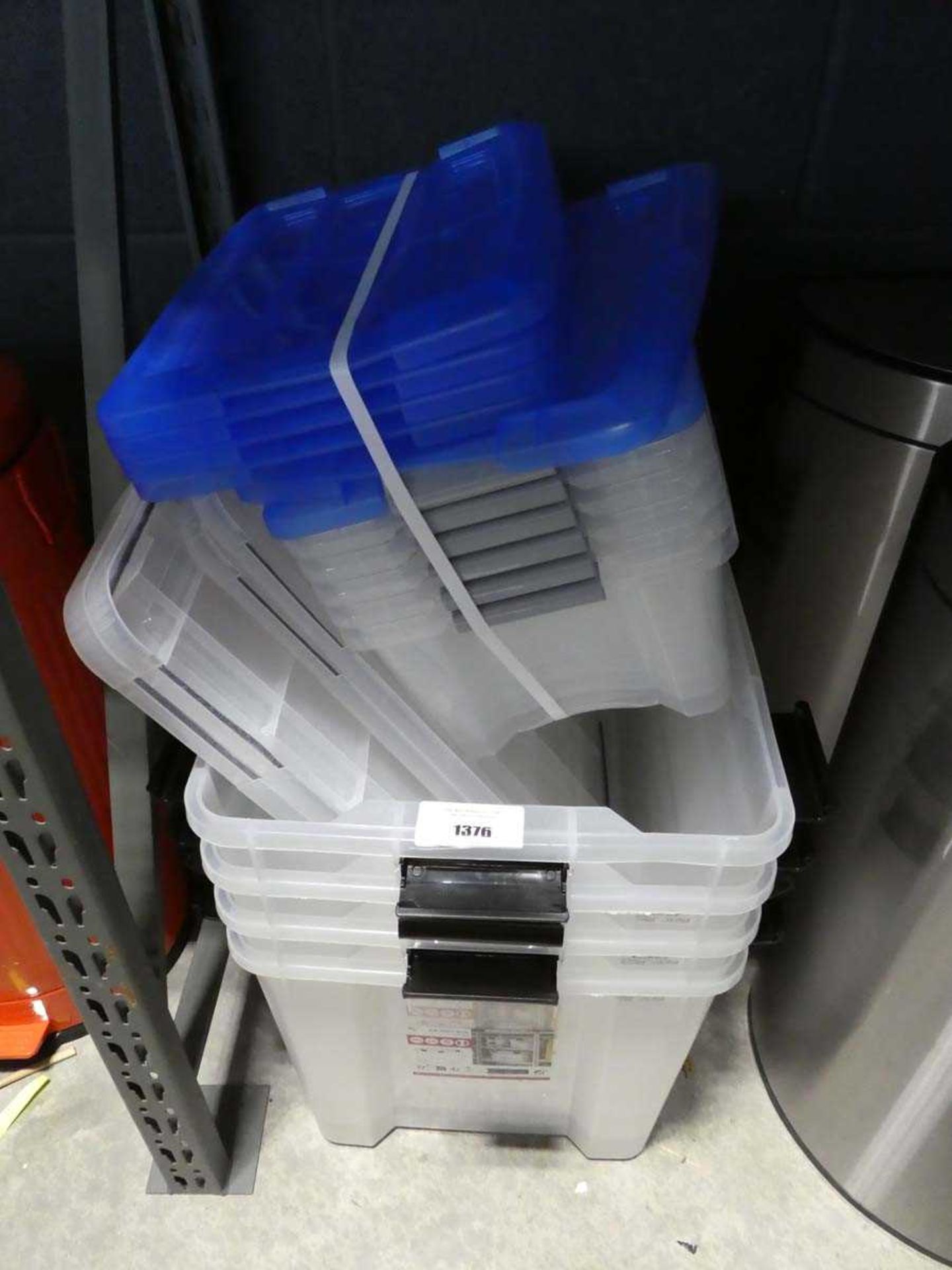 +VAT Quantity of plastic storage boxes