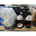 +VAT Selection of unboxed coffee machines, together with a bag containing parts and accessories, 2