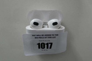 +VAT Unboxed pair of Apple AirPods (3rd generation) in case, no cable