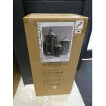 Boxed set of 3 Vintage Garden Room slate grey wooden lanterns