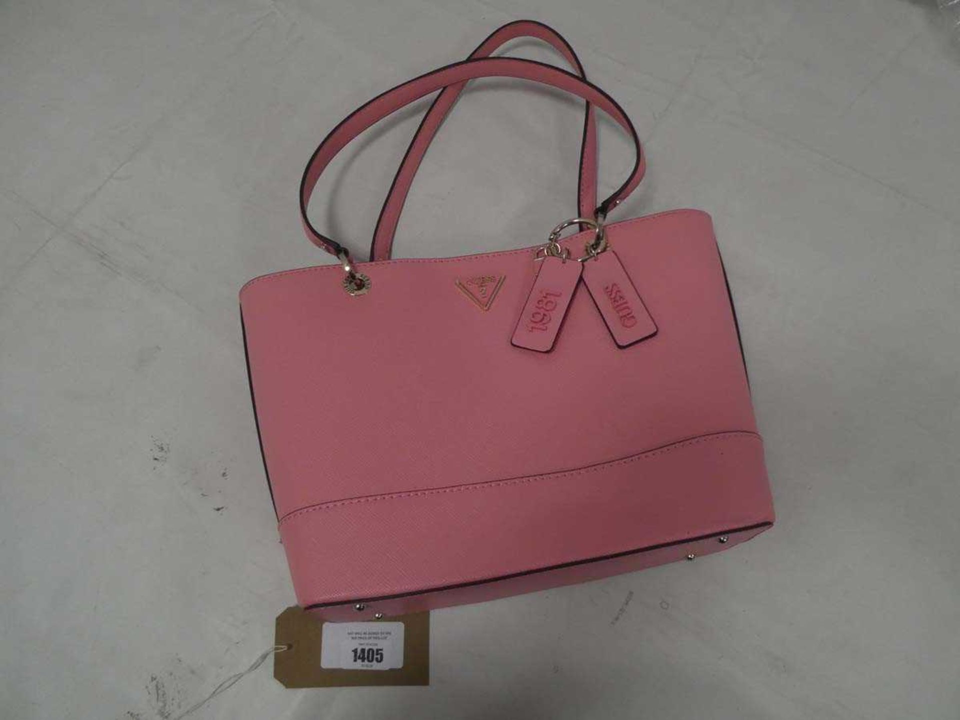 +VAT Guess Los Angeles large pink handbag