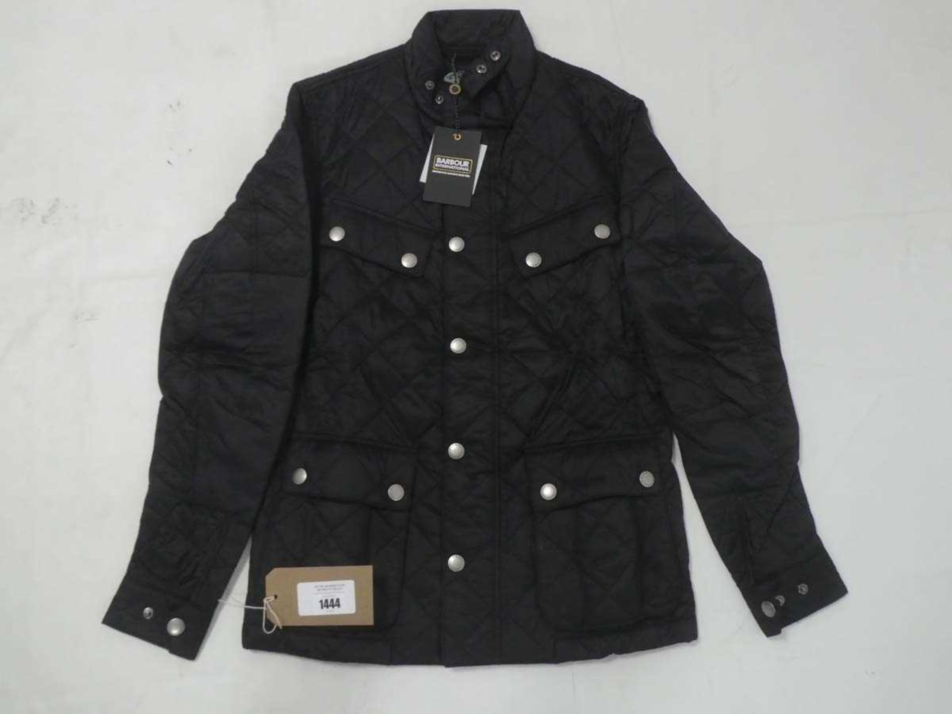 +VAT Barbour International bari ariel quilt jacket in black size small