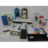 +VAT Bag containing Phone holders, screen protectors, power banks etc