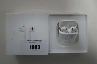 +VAT Apple AirPods with charging case and cable in box (MV7N2ZM/A)