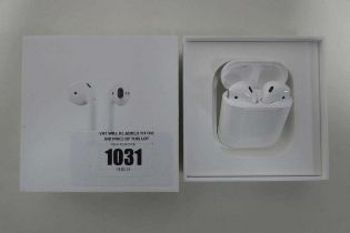 +VAT Apple AirPods with charging case and cable in box (MV7N2ZM/A)