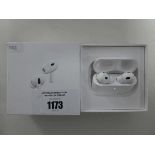 +VAT Boxed pair of Apple AirPods Pro (2nd generation) with charging case and cable (MQD83ZM/A)