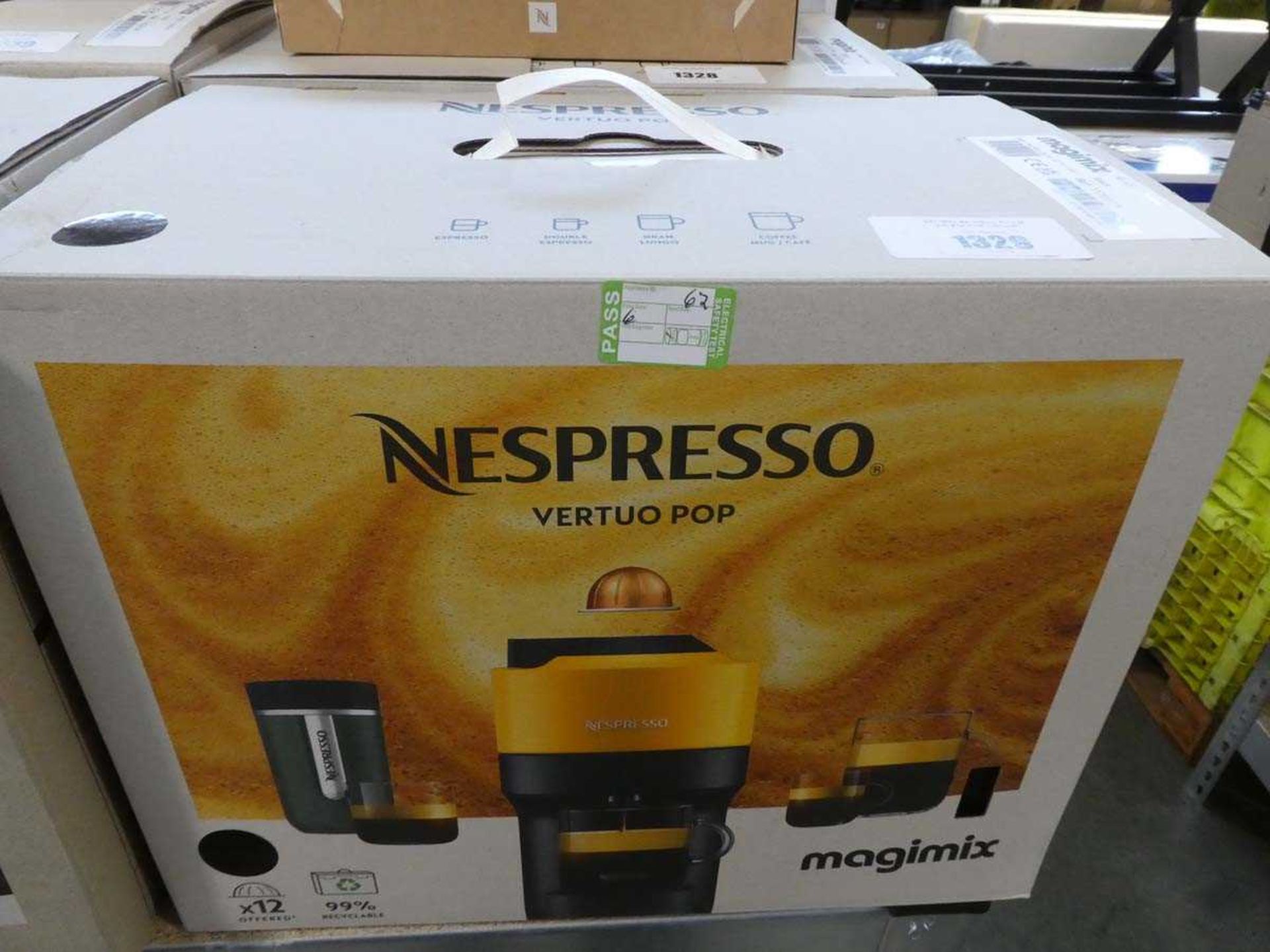 +VAT Nespresso Vertuo Pop boxed coffee machine