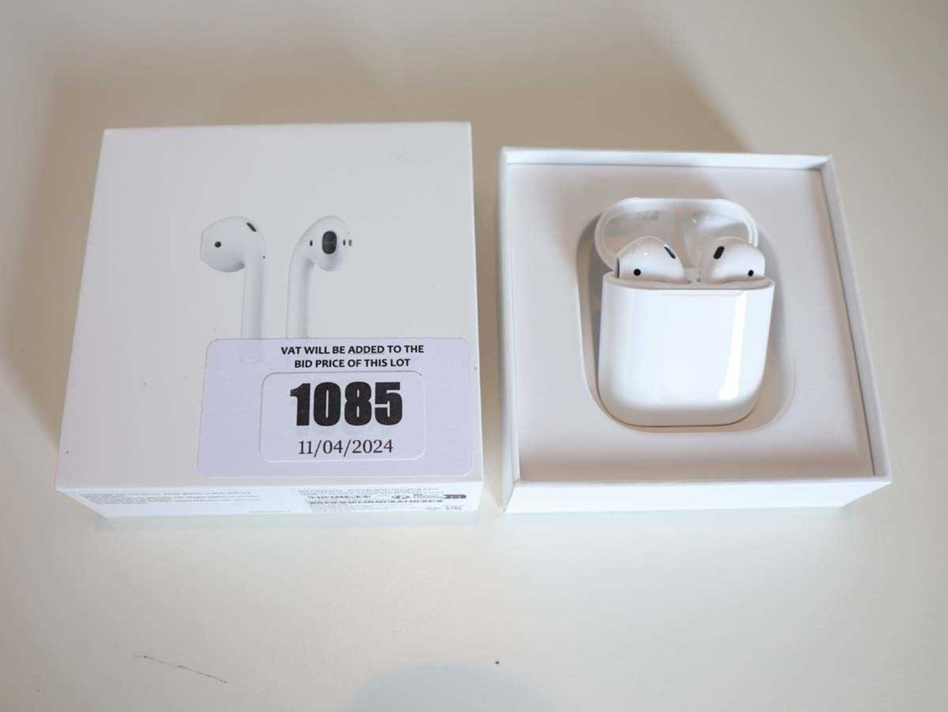 +VAT Apple AirPods with charging case and cable in box (MV7N2ZM/A) - Image 2 of 8