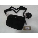 +VAT Cocopup London black teddy fleece dog walking bag