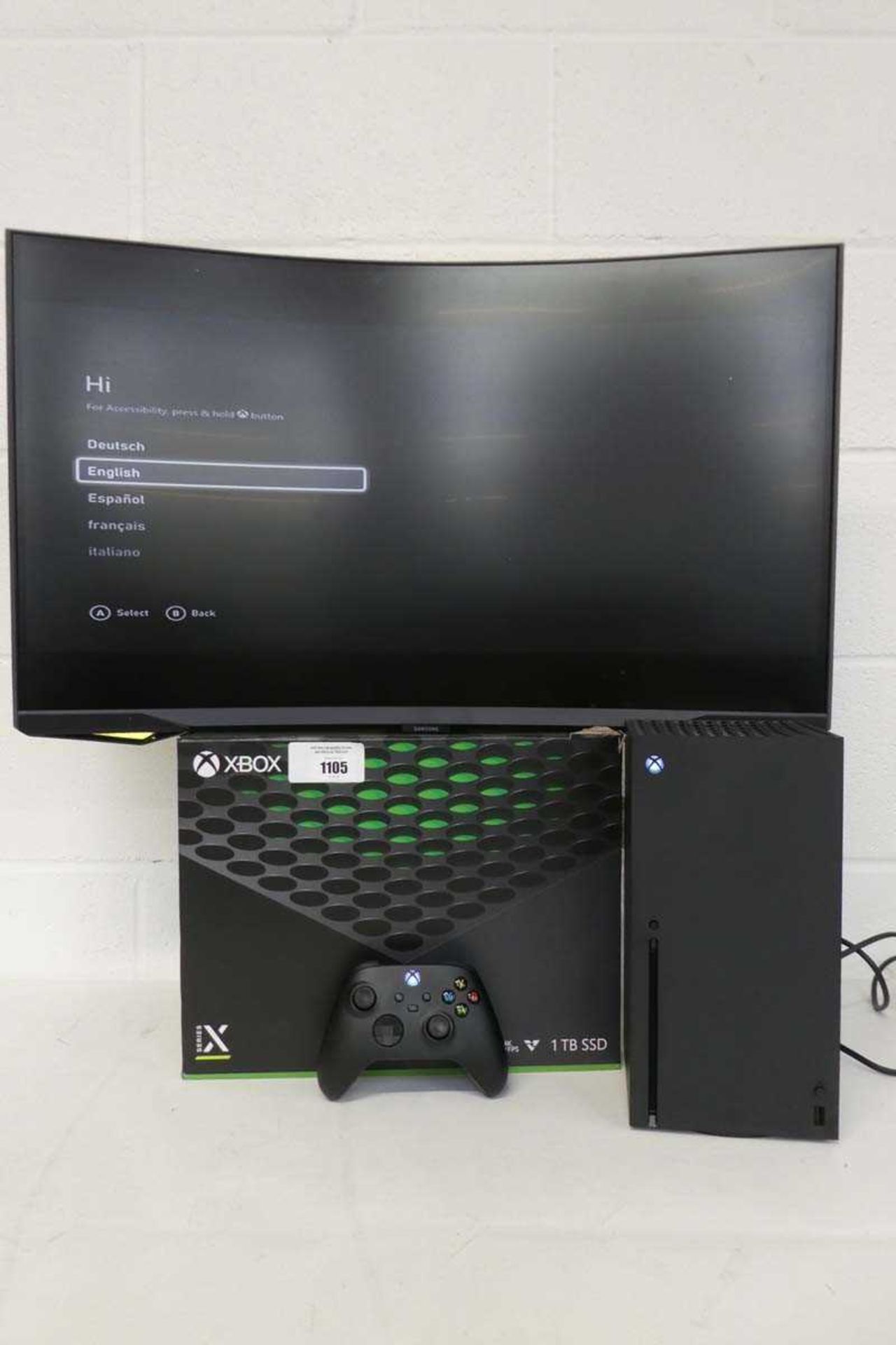 +VAT Xbox series X gaming console with 1 controller in box Monitor not included - just the Xbox