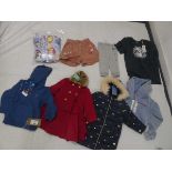 Selection of children's clothing to include Oodie, Crew Clothing Company, Monsoon, etc