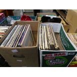 3 cardboard boxes of various vinyl's including UB40m, simple minds, Elvis Costello, Paul Young