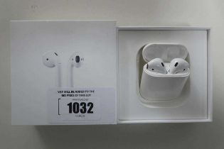 +VAT Apple AirPods with charging case and cable in box (MV7N2ZM/A)