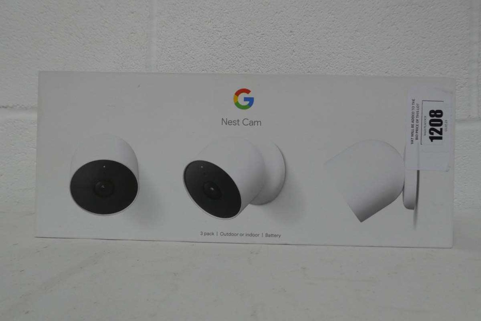 +VAT Google Nest Cam 3 pack indoor / outdoor camera