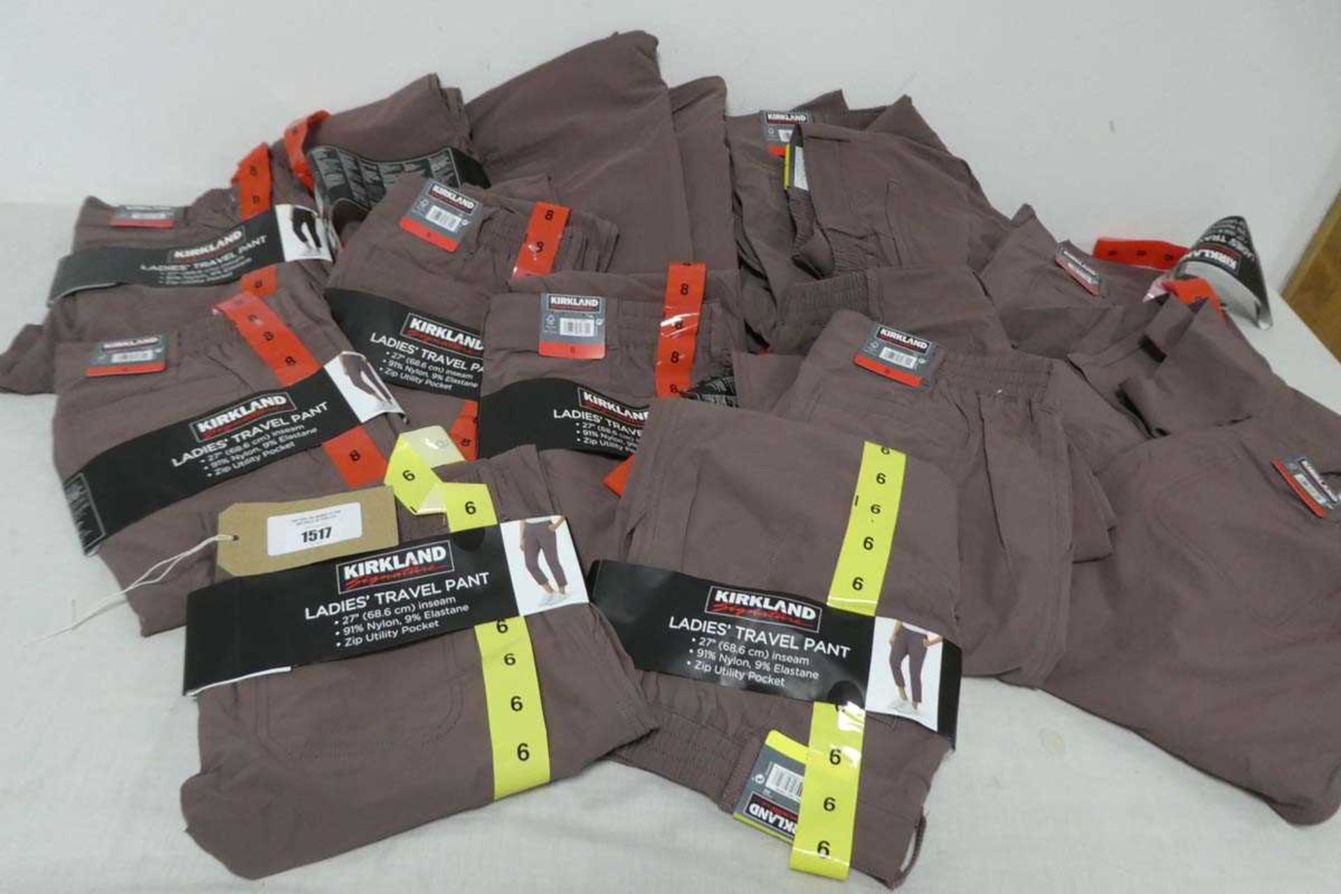 +VAT Approx. 20 pairs of Kirkland ladies travel pants