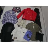 +VAT Selection of clothing to include Helly Hansen, Folk, Charles Tyrwhitt, etc