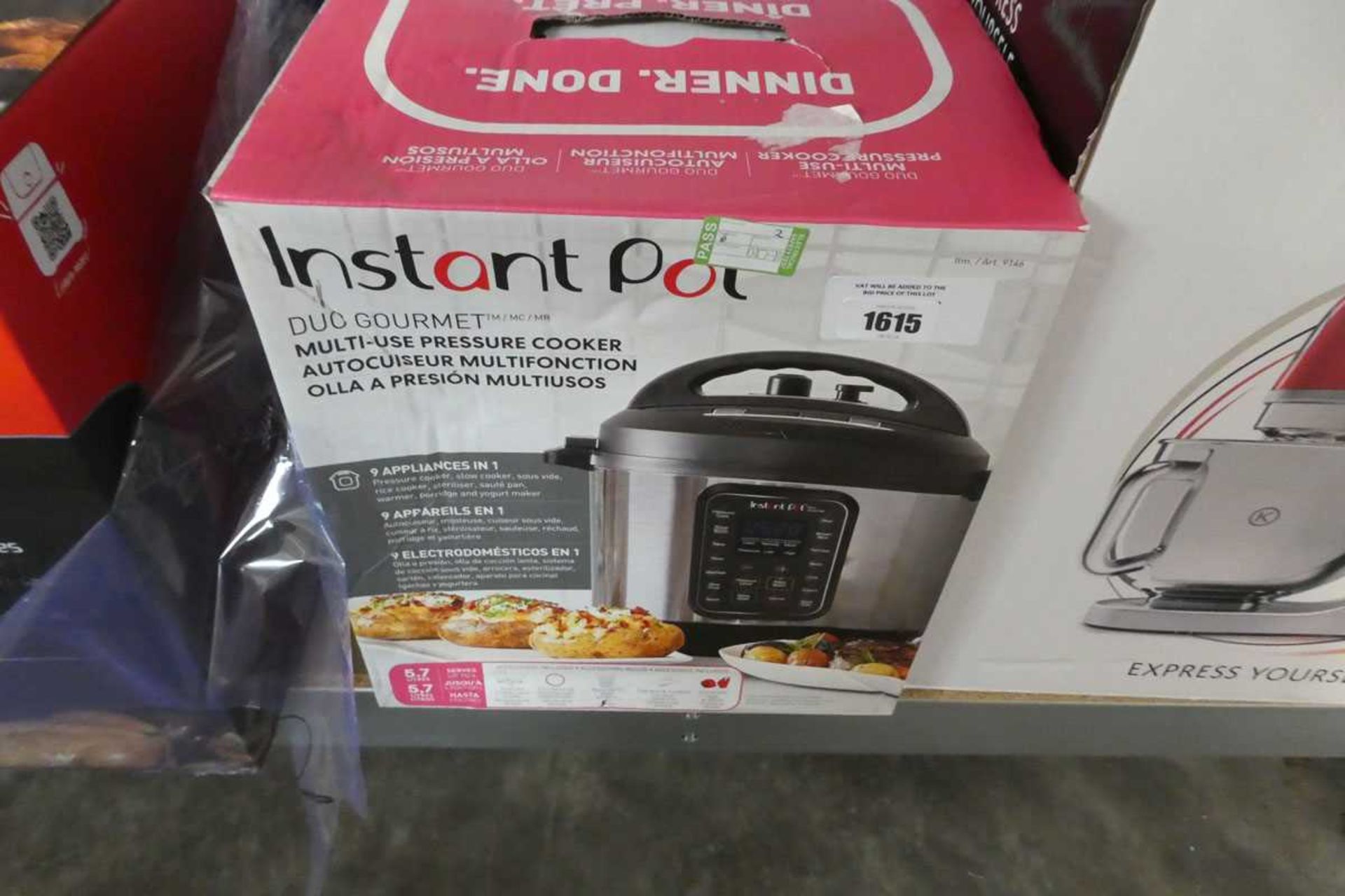 +VAT Boxed instant pot duo gourmet multi use pressure cooker