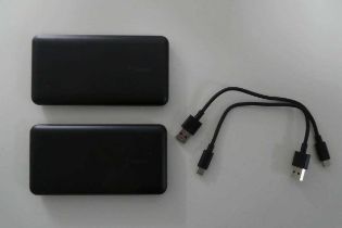 +VAT Box containing 2 Belkin power banks