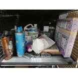 +VAT Cage containing grooming and household goods including a Philips Sonicare toothbrush, Herbal